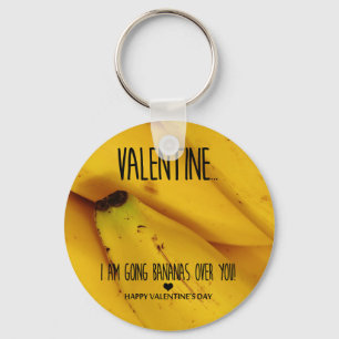 Going bananas over you Valentine's Day Keychain