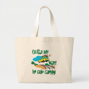 Going Camping Large Tote Bag