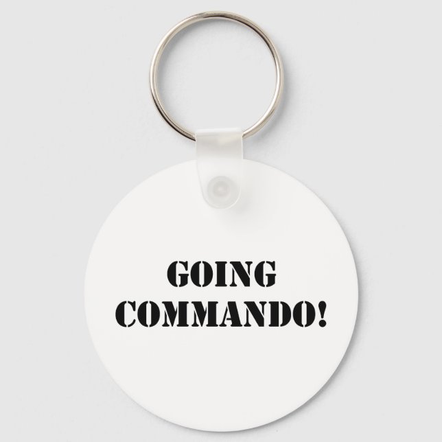 Going Commando Keychain (Front)