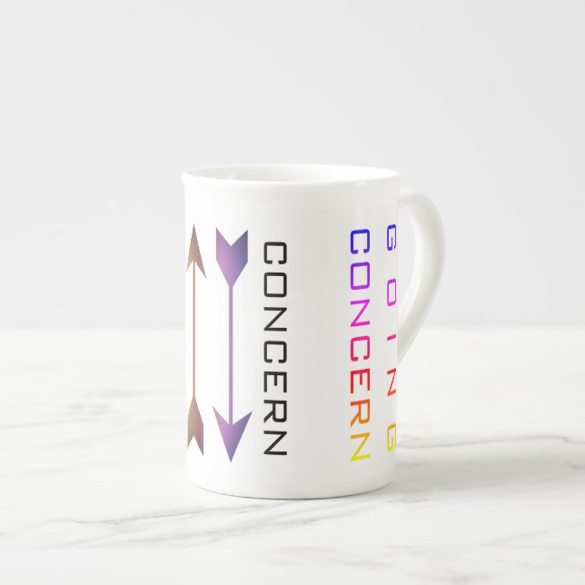 "Going Concern" Bone China Mug (Front Right)