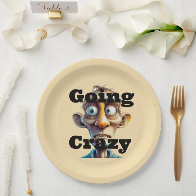 Going Crazy Paper Plate (Wedding)