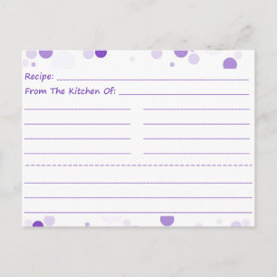 Going Dotty Blank Recipe Cards