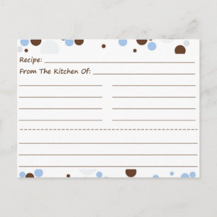 Going Dotty Blank Recipe Cards