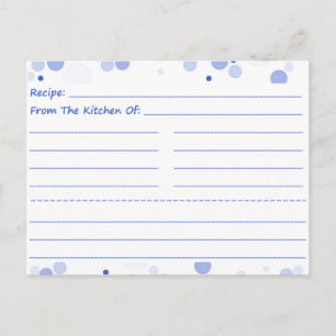 Going Dotty Blank Recipe Cards