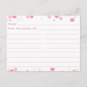 Going Dotty Blank Recipe Cards