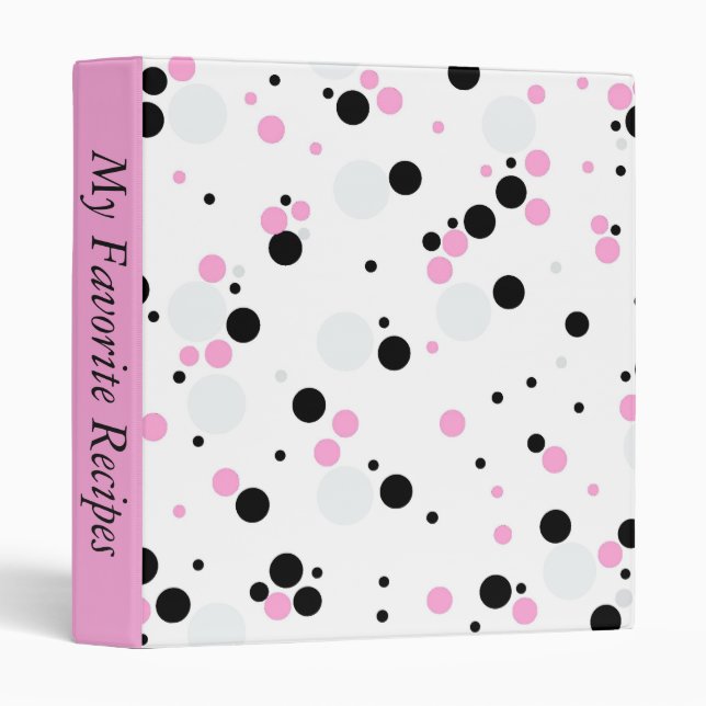 Going Dotty Recipe Album Binder (Front/Spine)