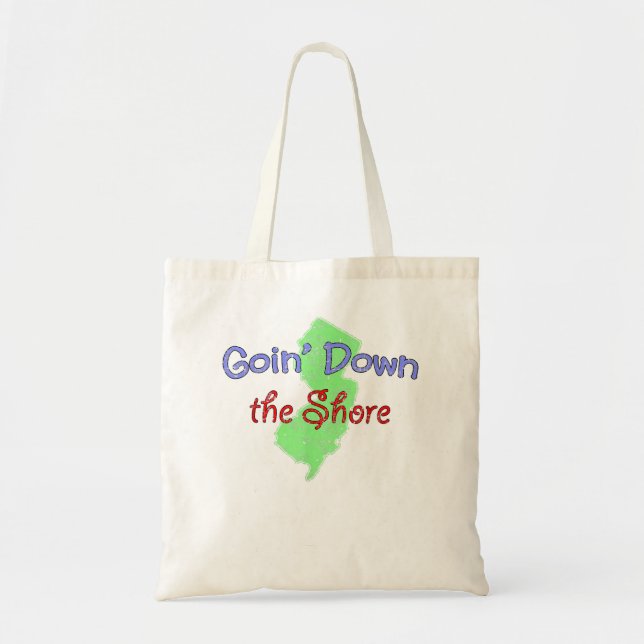 Going Down the Shore New Jersey Beach  Tote Bag (Front)