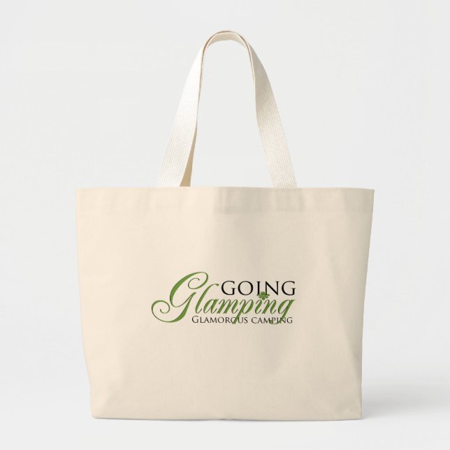Going Glamping Large Tote Bag (Front)