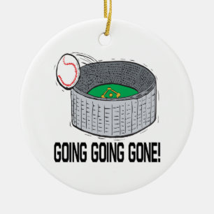 Going Going Gone Ceramic Ornament
