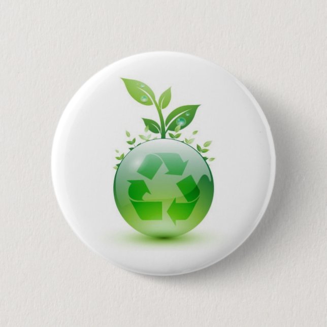 Going Green 2 Inch Round Button (Front)