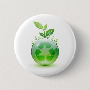 Going Green 2 Inch Round Button