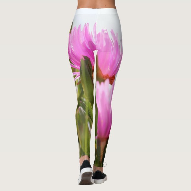 Going Green Gorgeous Flower Blooming Leggings (Back)