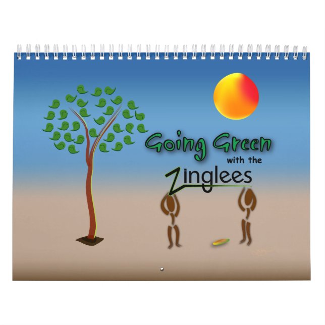 Going Green with the Zinglees Calendar (Cover)