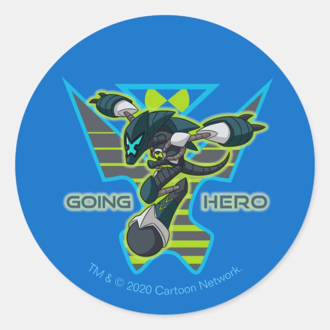 Going Hero - Omni-Kix XLR8 Classic Round Sticker (Front)