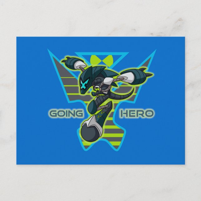 Going Hero - Omni-Kix XLR8 Invitation Postcard (Front)