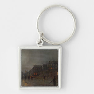Going Home at Dusk, 1882 Keychain