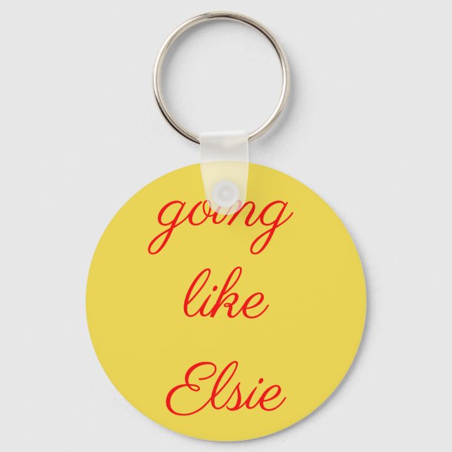 Going like Elsie keychain (Front)