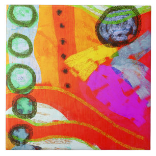 Going Nowhere Abstract Digital Painting Tile