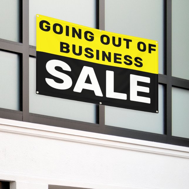 Going Out of Business Sale Large Banner (Outside Building)