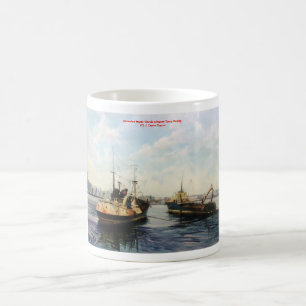 Going out/Saindo to fish/Going fishing Coffee Mug