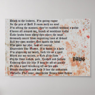 Going Rogue poem print