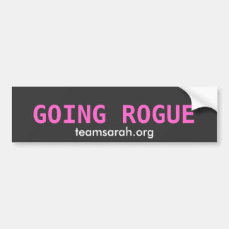 GOING ROGUE TEAMSARAH.ORG BUMPER STICKER