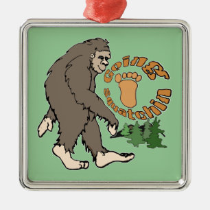 Going Squatchin Metal Ornament