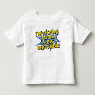 Going to be a big brother comic book announcement toddler t-shirt