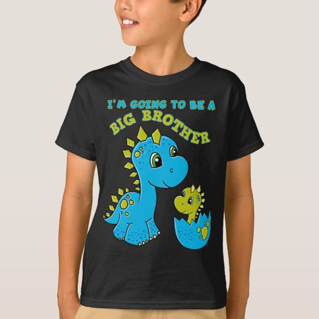 Going to be a Big Brother  Dinosaur T-Shirt (Front)