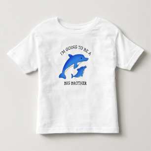 Going to be a Big Brother   Dolphins   Toddler T-shirt
