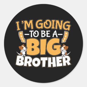 Going to Be a Big Brother - New Baby Sibling Classic Round Sticker