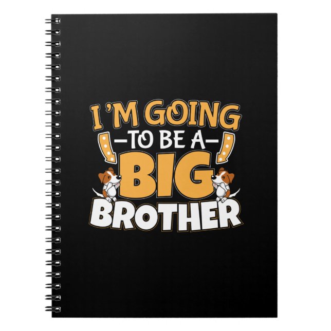 Going to Be a Big Brother - New Baby Sibling Notebook (Front)