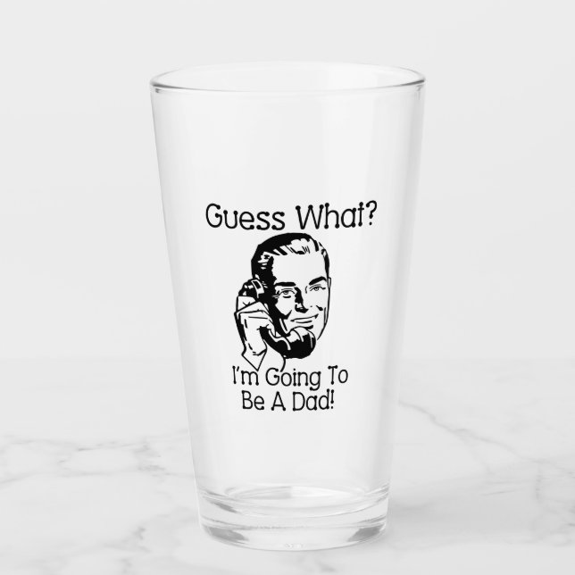 Going to Be a Dad Black Glass (Front)