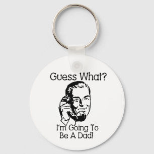 Going To Be a Dad Black Keychain