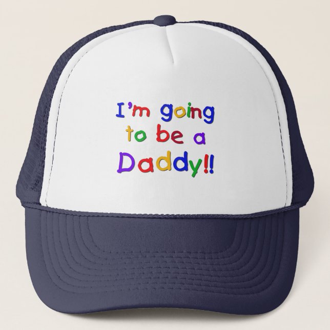Going to be a Dad-Primary Colours Trucker Hat (Front)