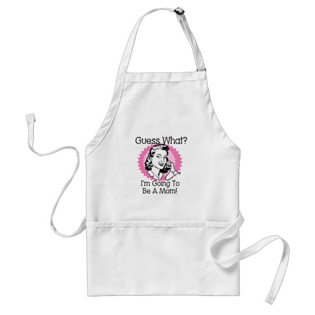 Going To Be a Mom Pink Standard Apron (Front)