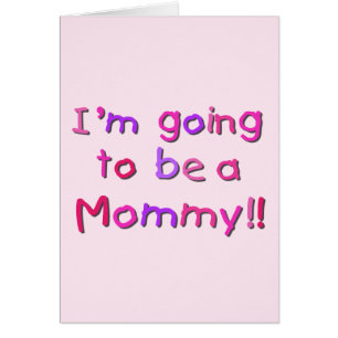 Going to be a Mommy - Pink and Purple