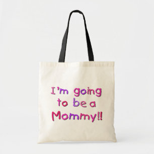 Going to be a Mommy - Pink and Purple Tote Bag