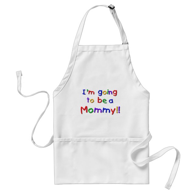 Going to be a Mommy Primary Colours Standard Apron (Front)