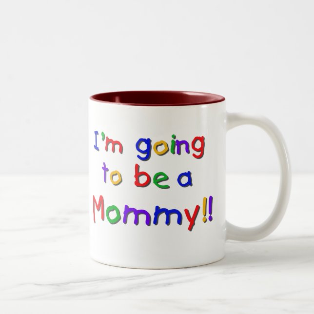 Going to be a Mommy Primary Colours Two-Tone Coffee Mug (Right)