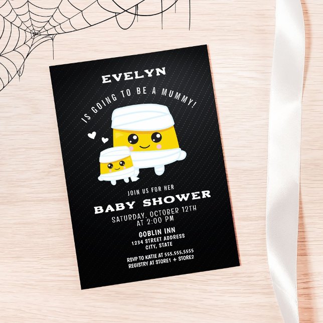 Going to be a Mummy Halloween Baby Shower Invitation (Creator Uploaded)