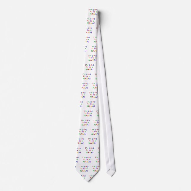Going to be a Nana - Primary Colours Tshirts Tie (Front)