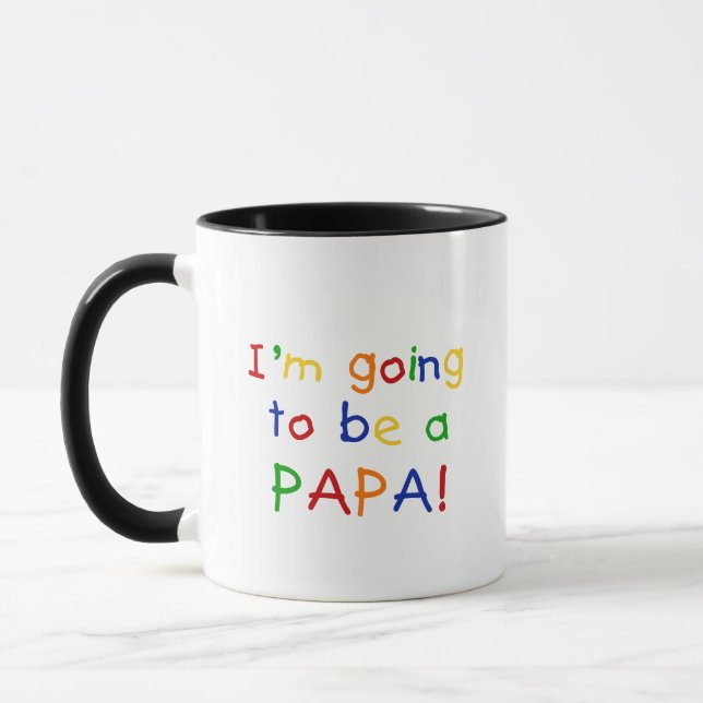 Going to be a Papa - Primary Colours Mug (Left)