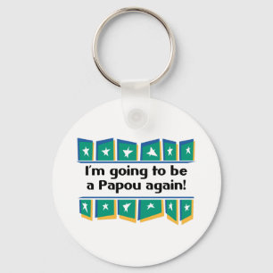 Going to be a Papou again! Keychain
