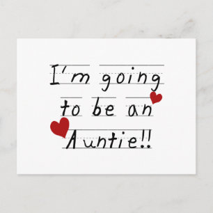 Going To Be An Auntie Kid Print Tshirts and Gifts Postcard