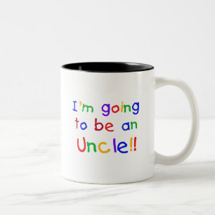 Going to be an Uncle Primary Colours Text Two-Tone Coffee Mug