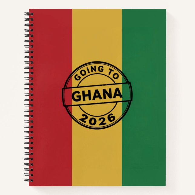 Going to Ghana 2026 Notebook (Front)