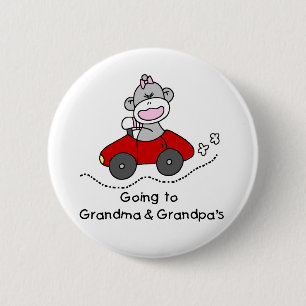 Going to Grandma and Grandpas 2 Inch Round Button
