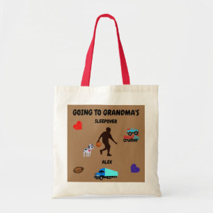 Going to Grandma's boys fun Tote Bag