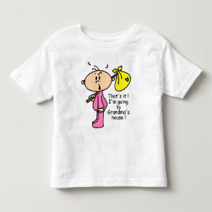 Going To Grandma's House Baby (Pink) Toddler T-shirt